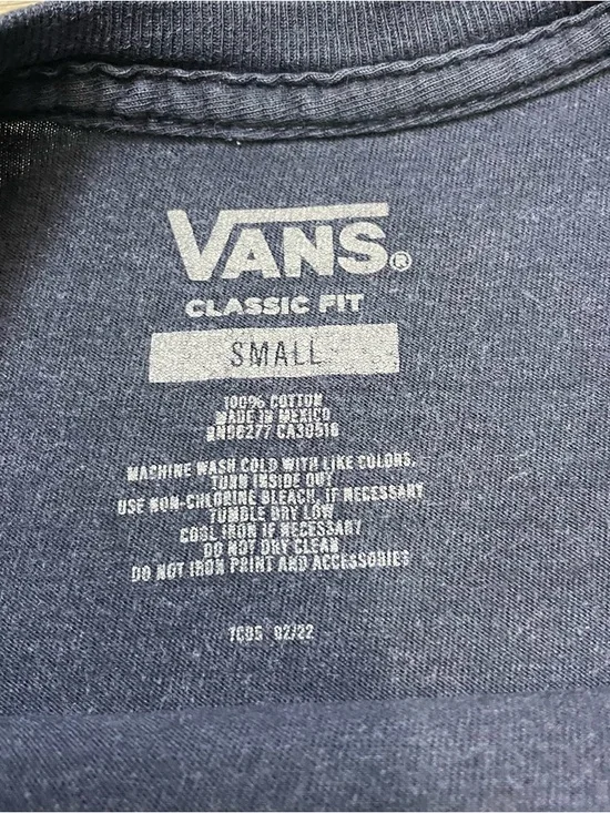 Vintage Vans Scorpion Graphic T-Shirt Navy Blue Y2K Skate Tee Small - Picture 5 of 8